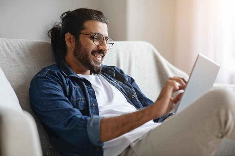 Orthodontist reviewing a custom treatment plan